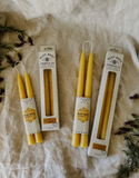 Beeswax Taper Candles 9"