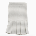 Gray Stripe Ruffle Dish Towel